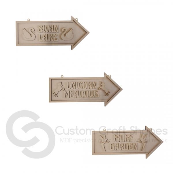 Arrow Shaped Signs (3mm)