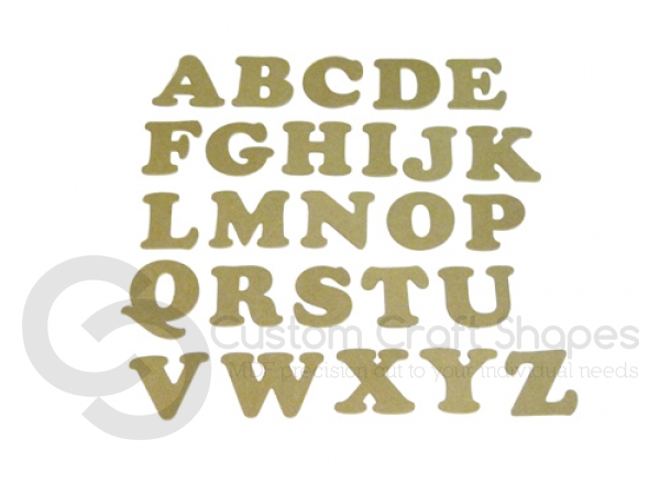 Cooper Black Font, Individual Capital Letters (6mm)