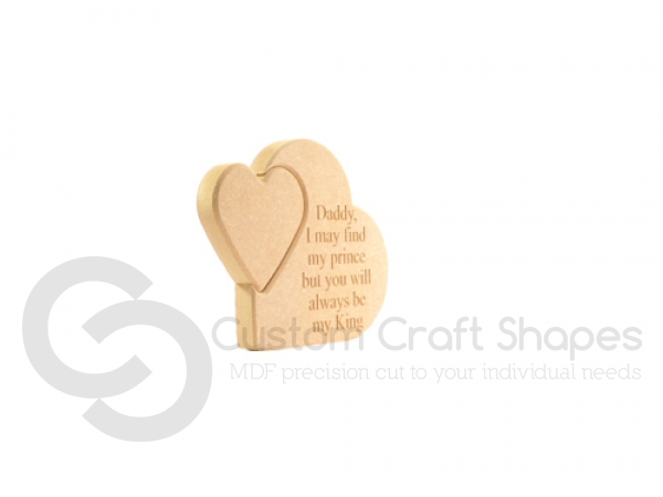 Daddy I may find my Prince... Heart in a Heart (18mm)