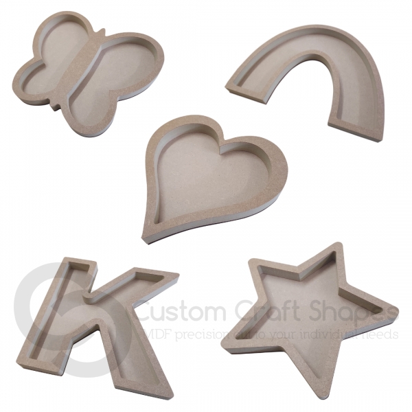 Fillable Shapes and Letters (18mm and 3mm)