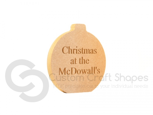 Christmas at the... Engraved Freestanding Bauble (18mm)