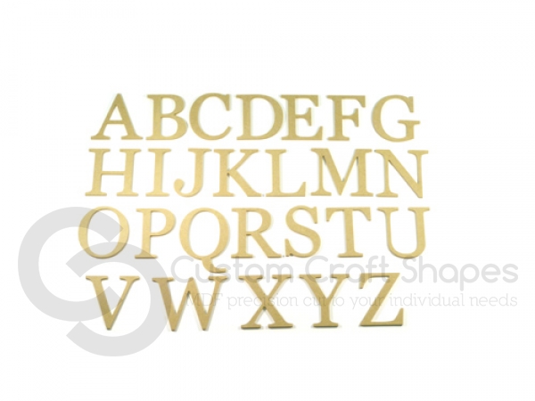 Georgian Font Individual Capital Letters (6mm)