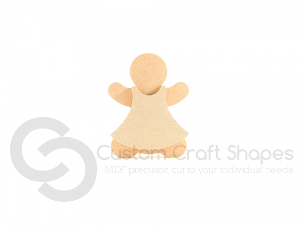 Gingerbread Lady with Dress (18mm)