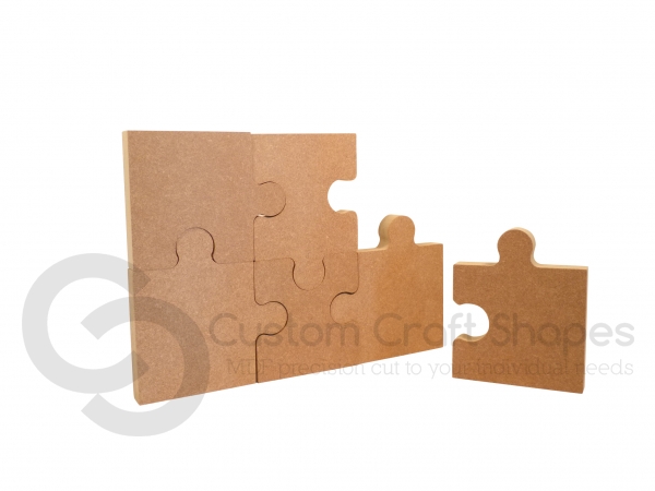 Jigsaw, Freestanding and interlocking with 6 Pieces (18mm)