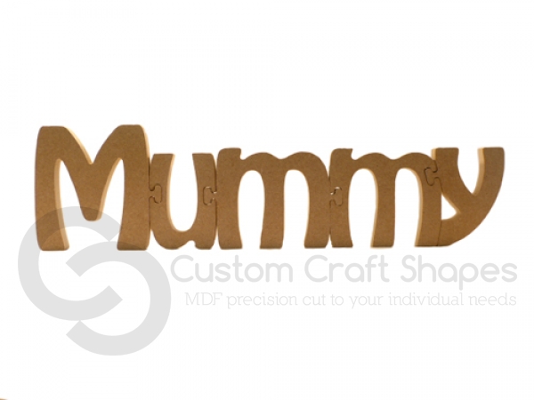 MDF Jigsaw Name: Mummy (18mm)