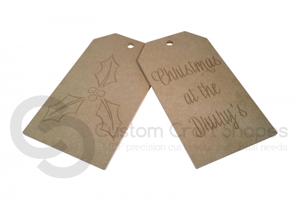 Large Door Tags, 'Christmas at the...' (18mm)