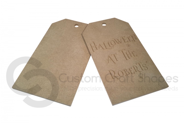 Large Door Tags, 'Halloween at the...' (18mm)