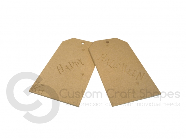 Large Door Tags, Happy Halloween (18mm)