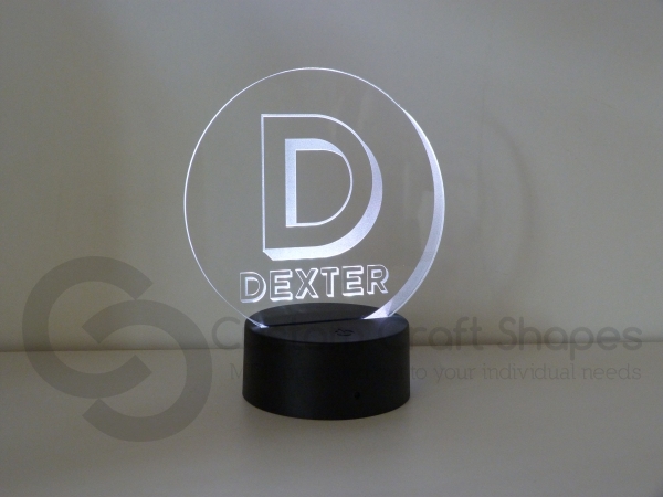 LED/Acrylic Light - Plain Shadow Letter with Name