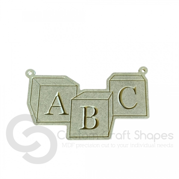 Name Plaques, Cube Effect  (6mm)