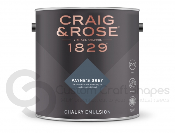 Payne's Grey Chalky Emulsion, Craig & Rose Paint