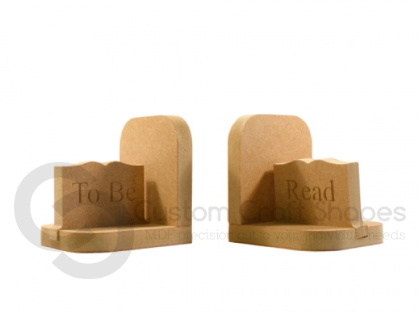 "To Be Read" bookends (18mm)
