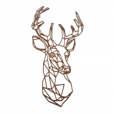Geometric Deer Head (3mm)