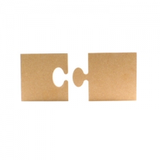 2 Piece Plain Jigsaw Puzzle (18mm)