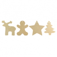 Christmas Decorations x 4 (6mm)