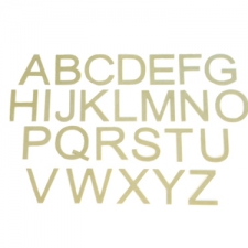 Arial Font, Individual Capital Letters (6mm)