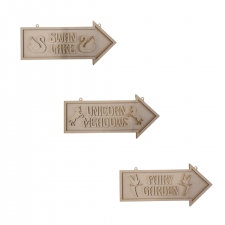 Arrow Shaped Signs (3mm)