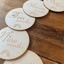 Baby Milestone Rounds (3mm Ply)