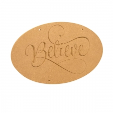 Believe Oval Plaque (6mm)