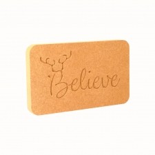 Believe (with Antlers) Plaque (18mm)