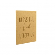 Bless The Food, Triple Plaque Set (6mm)