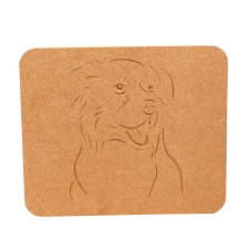 Border Collie Face Plaque (18mm)