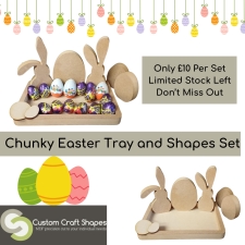 Chunky Easter Tray & Shapes Set (25mm)