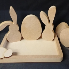 Chunky Easter Tray & Shapes Set (25mm)