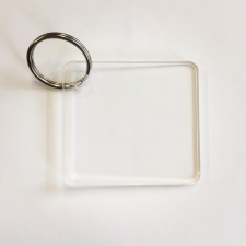 Clear Acrylic Bag Tag/Keyring (3mm)