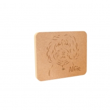 Cockapoo Cavapoo Dog Face Plaque (18mm)