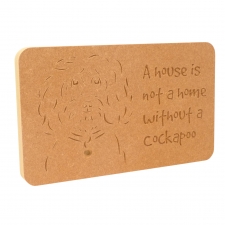 Cockapoo Cavapoo Dog Face Plaque (18mm)