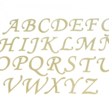 Corsiva Font Individual Capital Letters (6mm)