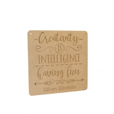 Creativity is Intelligence Having Fun (6mm)