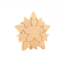 Star with Multiple Interlocking Stars (18mm)