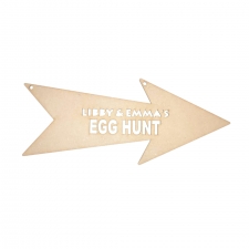 Egg Hunt Sign, Personalised (3mm)