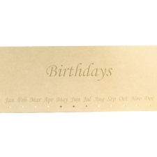 Birthdays Plaque, Engraved (6mm)