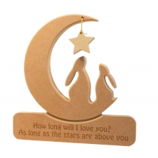 DOUBLE Hare in a Moon, 'How long will I love you...' (18mm)