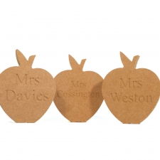 Personalised Engraved Freestanding Apple (18mm)