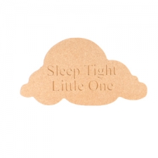 'Sleep Tight Little One' Engraved Cloud (18mm)