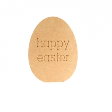 'happy easter' Engraved Easter Egg (18mm)