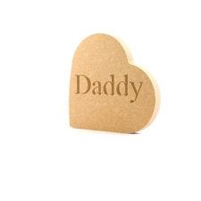 Heart on the side - Daddy/Dad...  (18mm)