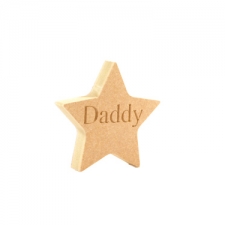 Star - Engraved Daddy (18mm)