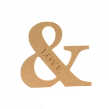 'LOVE' Engraved Ampersand (18mm)