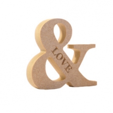 'LOVE' Engraved Ampersand (18mm)