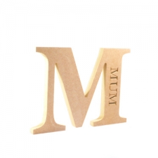 Mum, Engraved Letter (18mm)