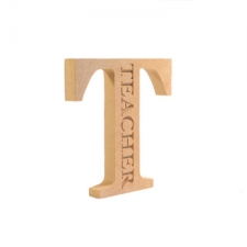 Teacher, Engraved Letter (18mm)