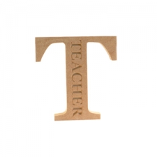 Teacher, Engraved Letter (18mm)