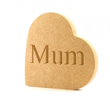 Heart on the Side, Mum/Mummy... (18mm)