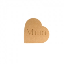 Heart on the Side, Mum/Mummy... (18mm)