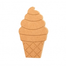 Engraved Ice Cream Shape (18mm)